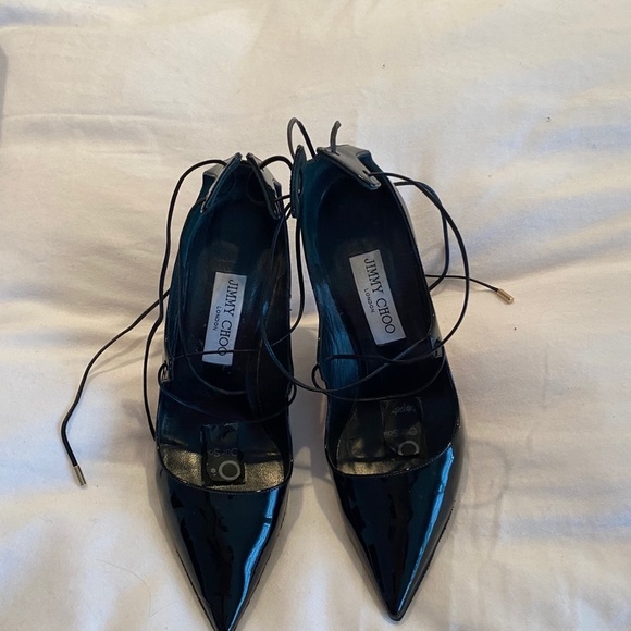 Jimmy Choo Vita 100 Black Patent size 37 - Picture 11 of 13